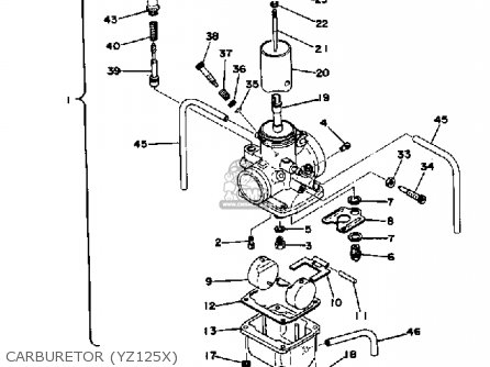 Yz 125 Carburetor Diagram