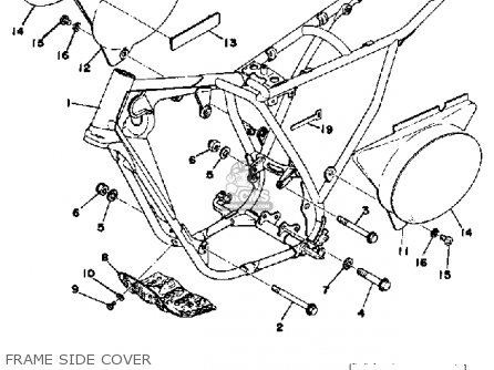 Yamaha YZ125X 1976 USA parts lists and schematics