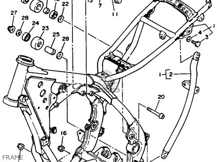 Yamaha YZ250-1 1990 (L) USA parts lists and schematics