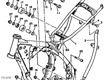 Yamaha YZ250-1 1991 (M) USA parts lists and schematics