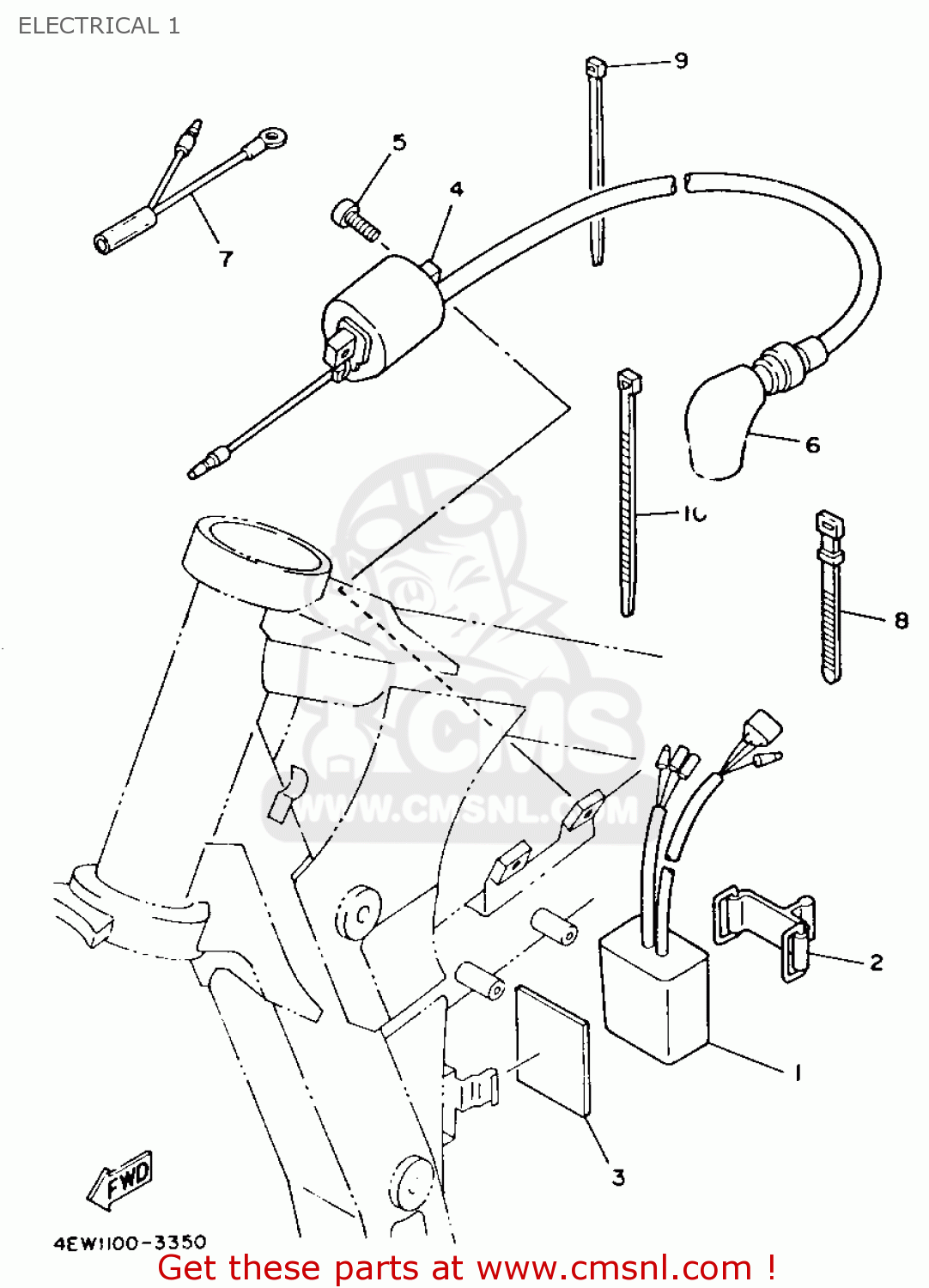Yamaha YZ2501 1993 (P) USA ELECTRICAL 1 buy original ELECTRICAL 1