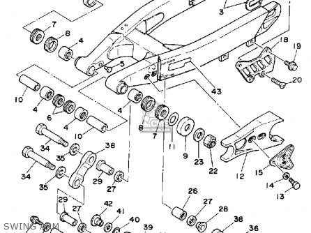 Yamaha YZ250-1 COMPETITION 1992 (N) USA parts lists and schematics