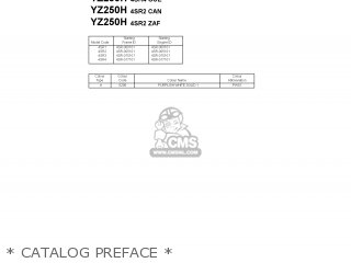Yamaha YZ250 1996 4SR3 JAPAN 264SR-100E2 parts lists and