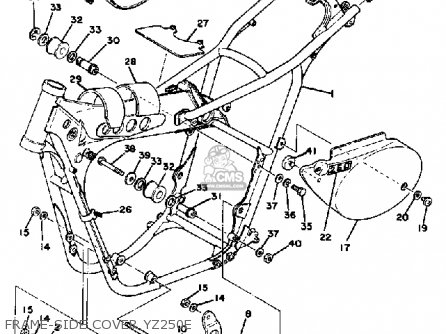 Yamaha YZ250 COMPETITION 1978 USA parts lists and schematics