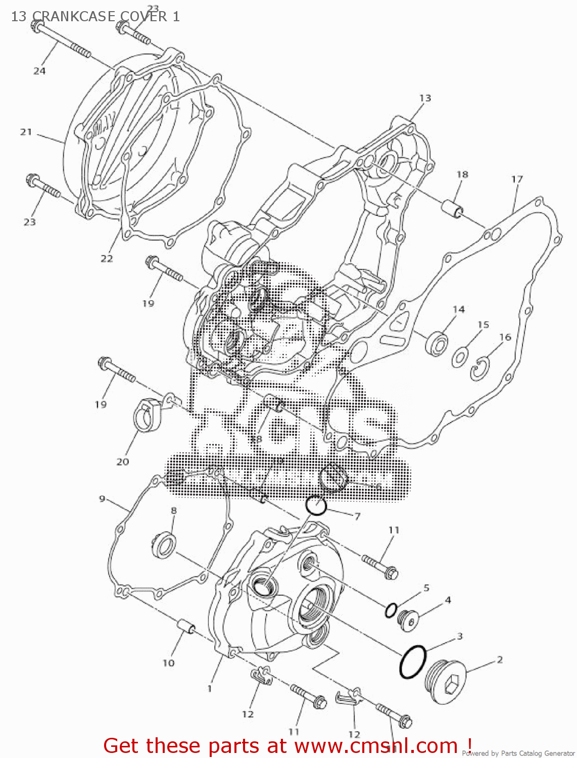 yz250f crankcase cover