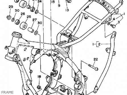 Yamaha YZ250WR 1989 (K) USA parts lists and schematics