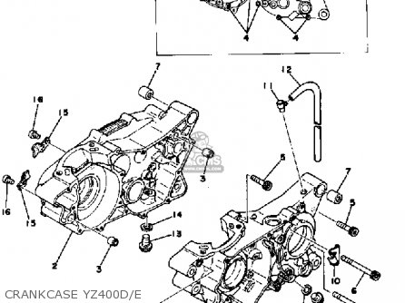 Yamaha YZ400 COMPETITION 1977 USA parts lists and schematics