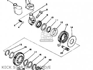 Yamaha YZ400 COMPETITION 1977 USA parts lists and schematics