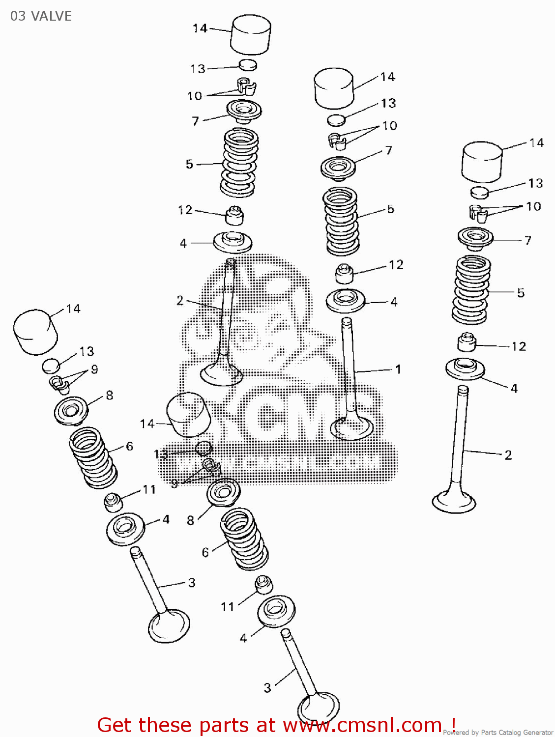 Yamaha YZ450F 2009 34P2 EUROPE 1H34P100E1 03 VALVE buy original 03