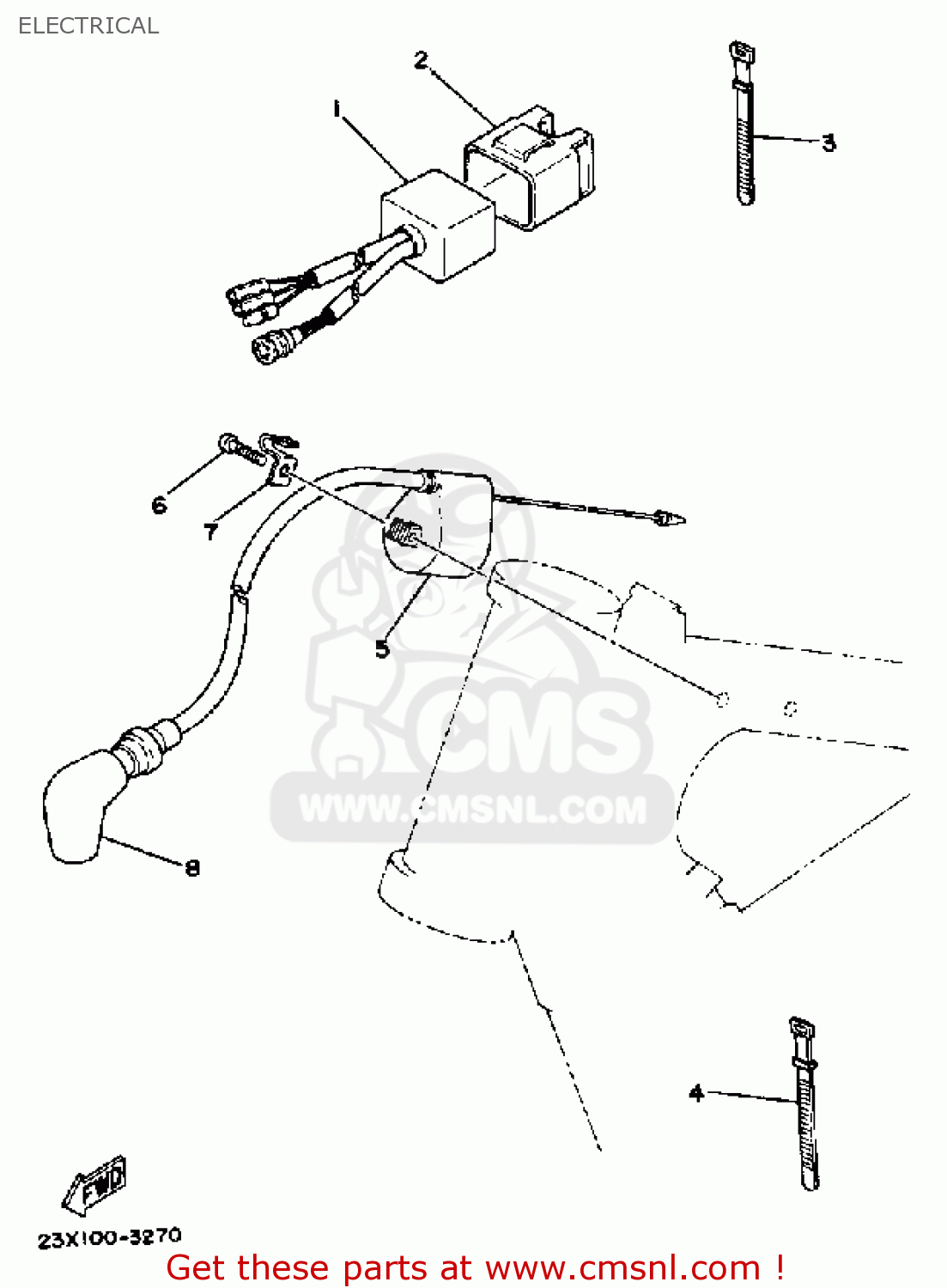 Yamaha YZ490 COMPETITION 1983 (D) USA ELECTRICAL buy original
