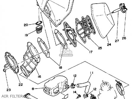 Yamaha YZ490 COMPETITION 1988 (J) USA parts lists and schematics
