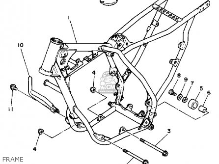 Yamaha YZ80 1989 (K) USA parts lists and schematics