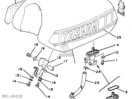 Yamaha Yamaha YZ80 COMPETITION 1980 (A) USA パーツリストと回路図