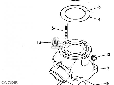 Yamaha YZ80-1 1995 (S) USA parts lists and schematics