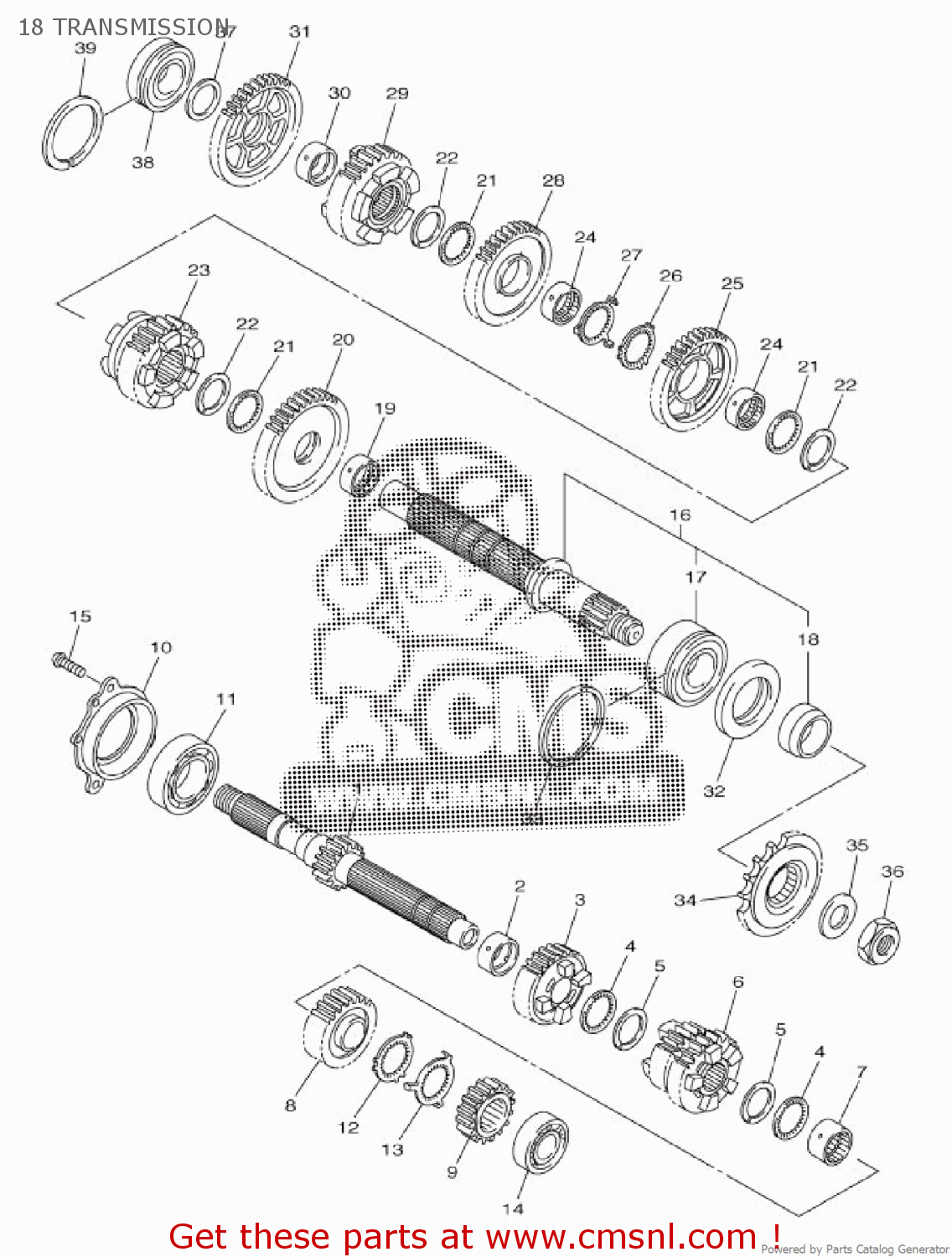 Yamaha YZFR1 R1 2009 14B1 EUROPE 1H14B300E1 18 TRANSMISSION buy