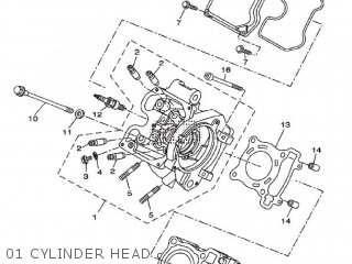 01 CYLINDER HEAD - YZF-R125 R125 2013 5D7F EUROPE 1M5D7-300E4