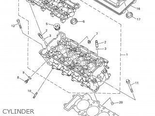 Yamaha YZF-R6 2001 5MT1 ENGLAND 115MT-300E1 parts lists and schematics