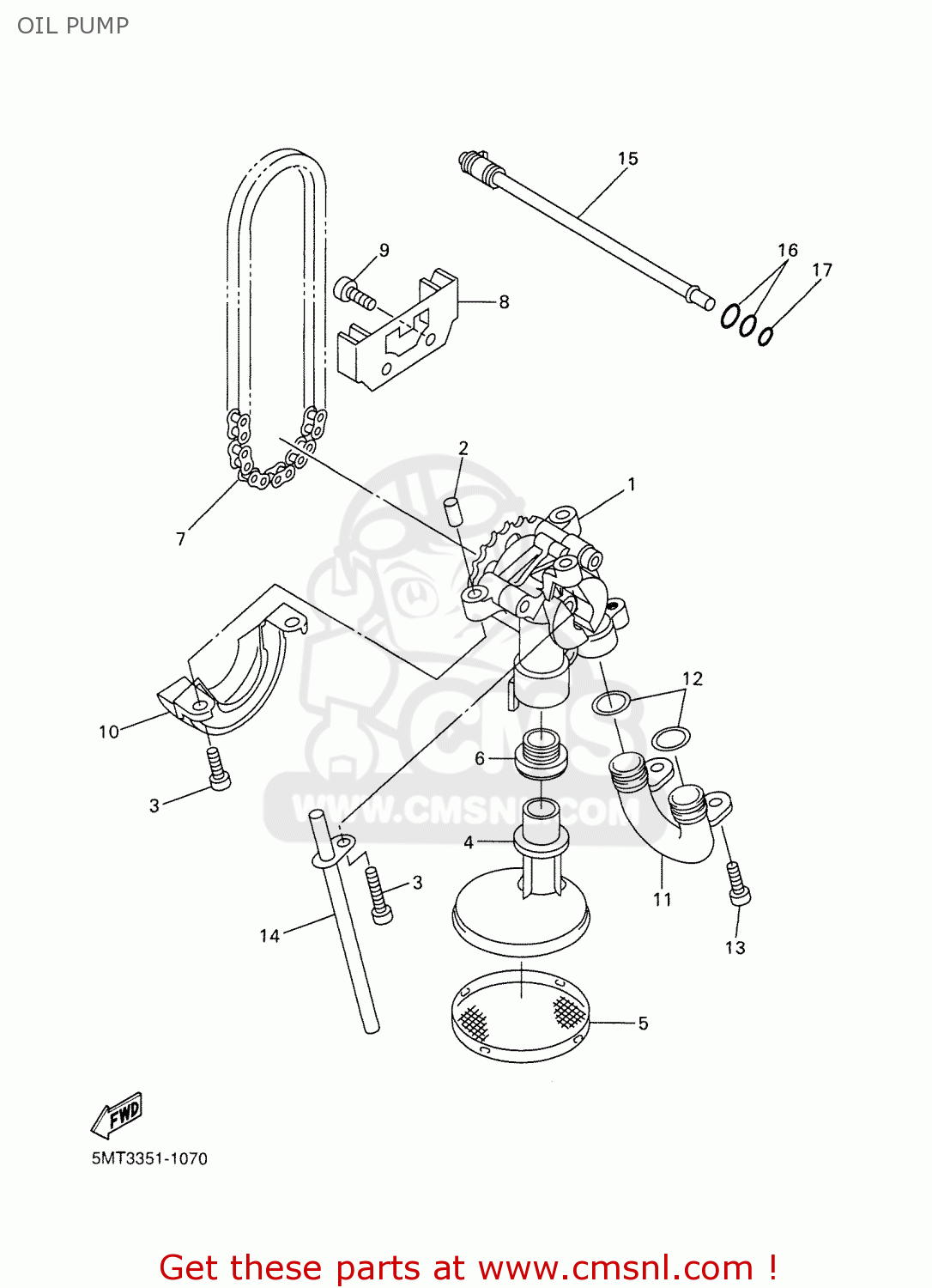 Yamaha YZFR6 2002 5MTB HOLLAND 1A5MT300E3 OIL PUMP buy original OIL