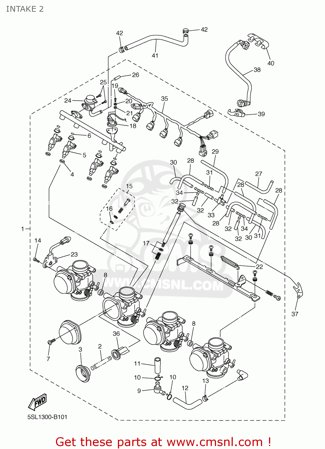Yamaha YZFR6 2004 5SLB ENGLAND 1C5SL300E3 INTAKE 2 buy original