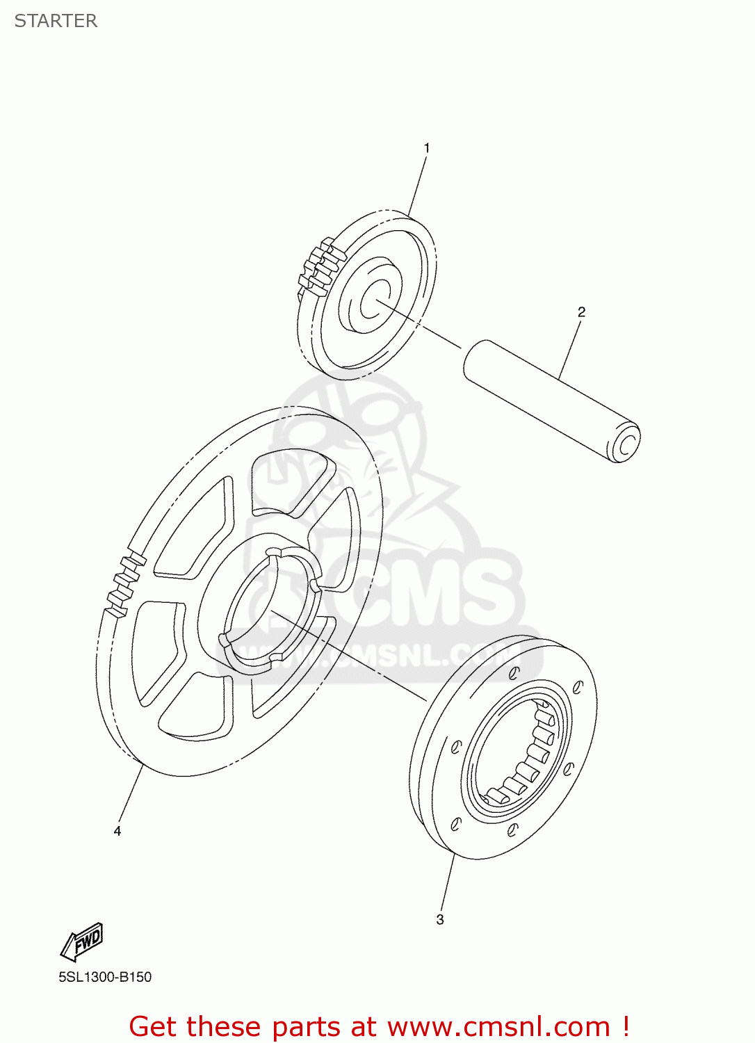 Yamaha YZFR6 2004 5SLB ENGLAND 1C5SL300E3 STARTER buy original