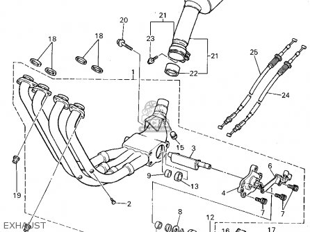 Yamaha YZF750R 1994 (R) USA parts lists and schematics