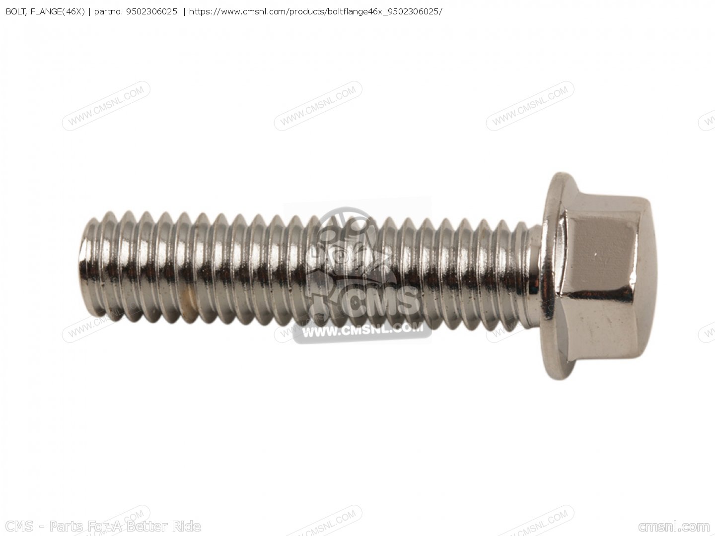 9502306025：ボルト フランジ 46X Yamaha - CMSNLで95023-06025-00を