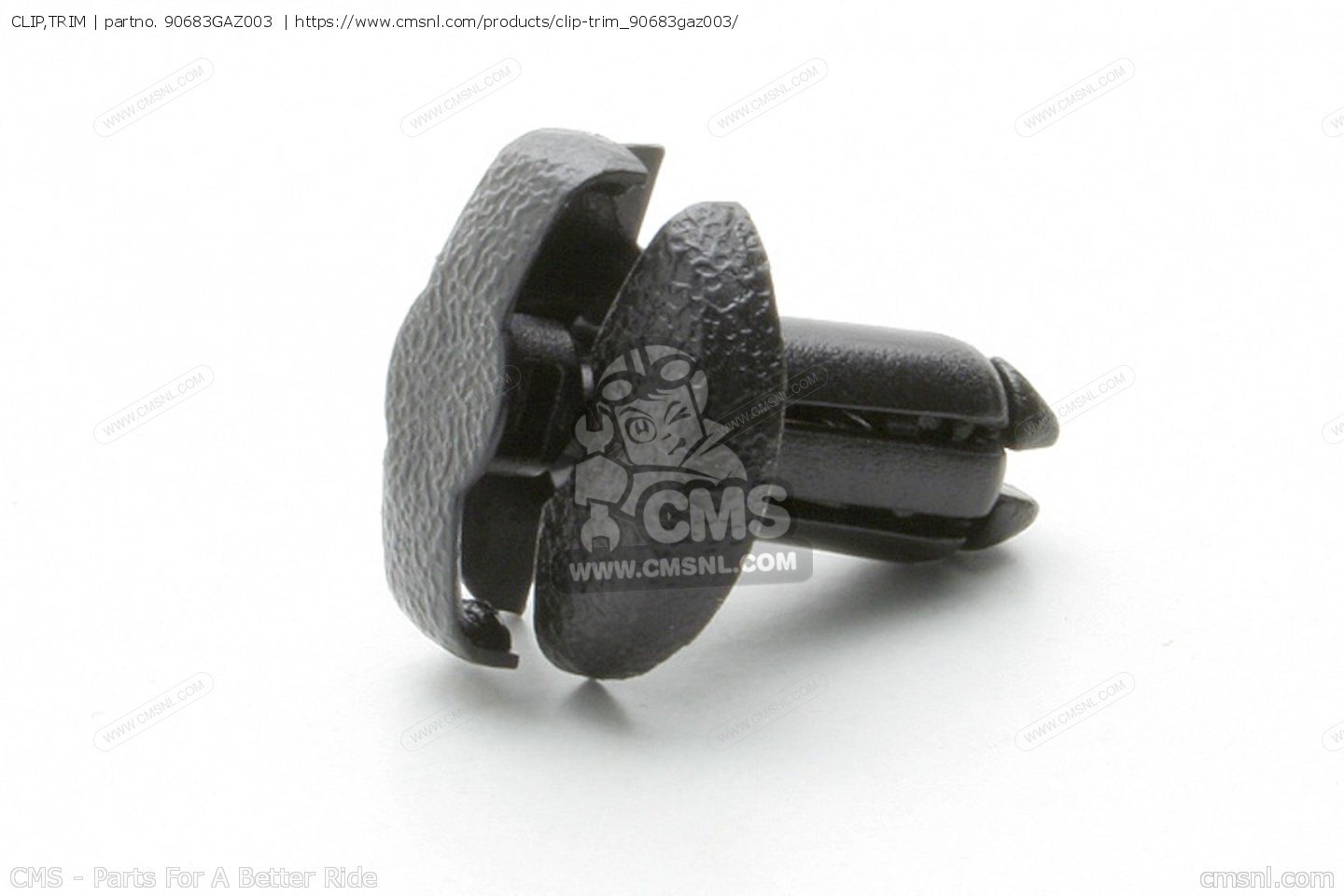 90683GAZ003：クリップ トリム Honda - CMSNLで90683-GAZ-003を購入する。