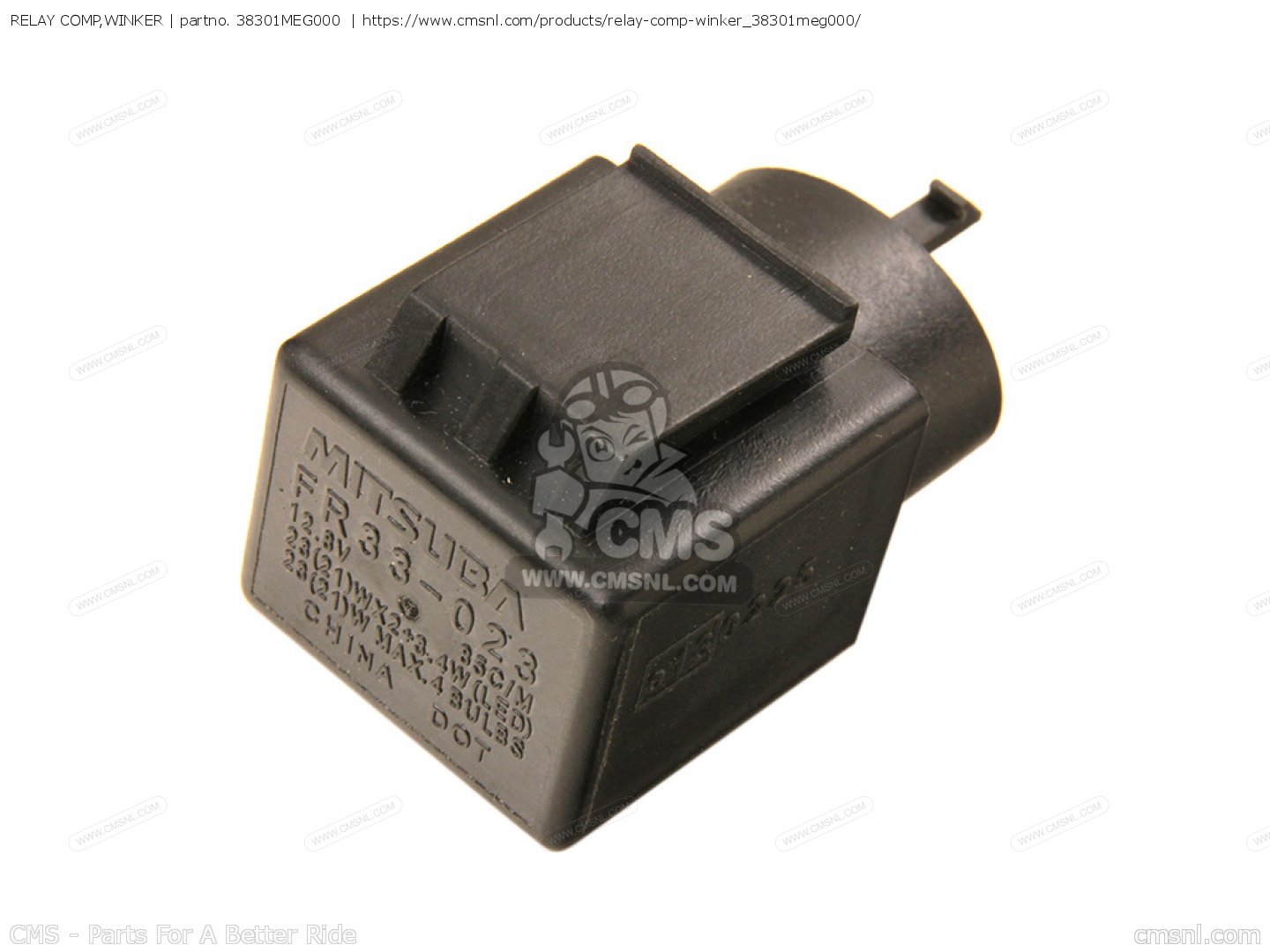 38301MEG000：リレー COMP ウィンカー Honda - CMSNLで38301-MEG-000を