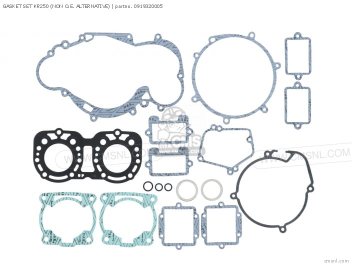 ガスケットセット KR250 NON O.E. ALTERNATIVE をKawasakiに - CMSNLで注文