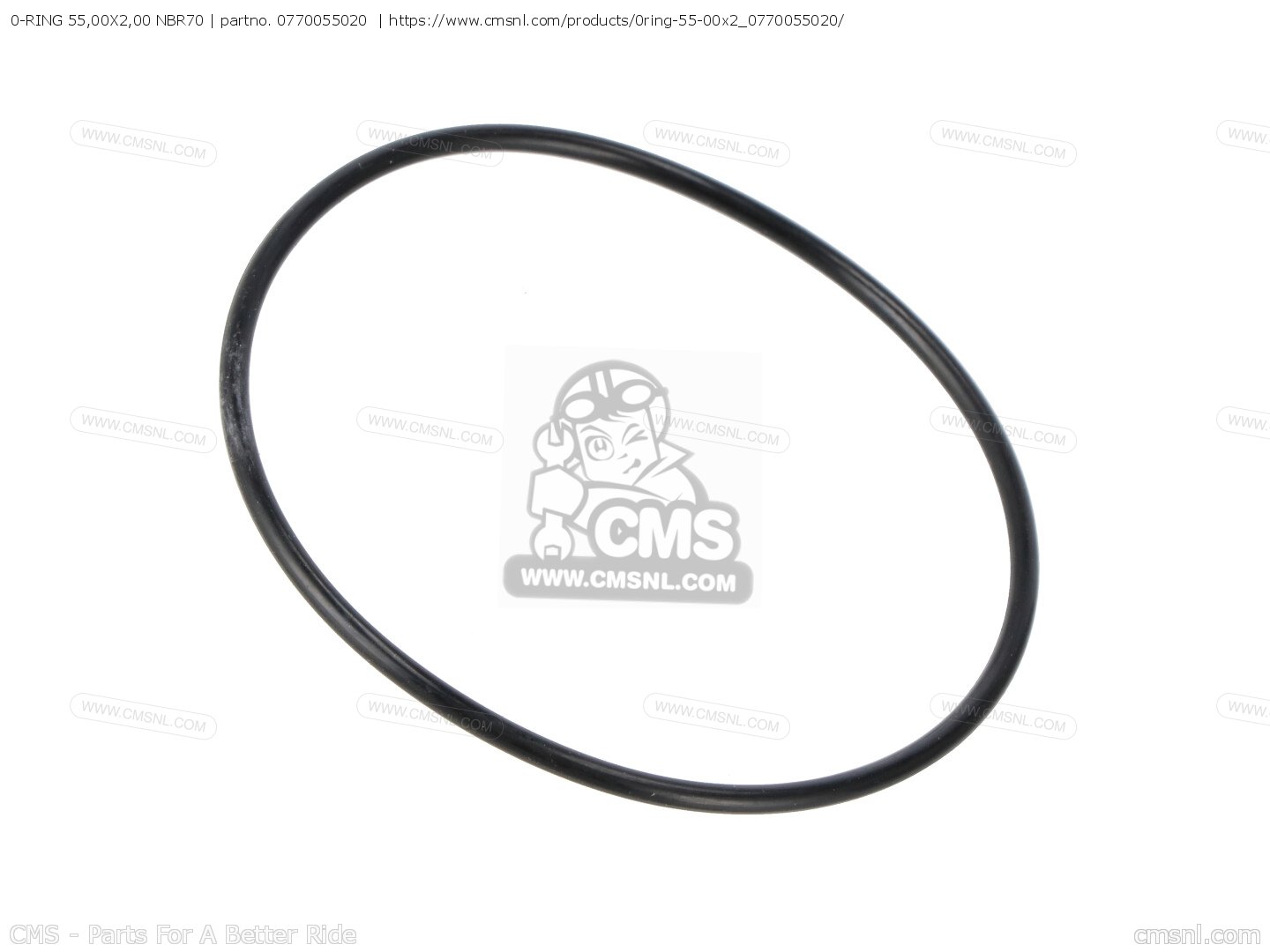 Joint Torique (O-ring) KTM NOS Référence 0770380020 - Dimensions 38.00 X 2.00 Mm, NBR70