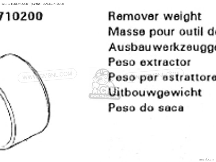 (077410010201) WEIGHT,REMOVER (077410010201) WEIGHT,REMOVER