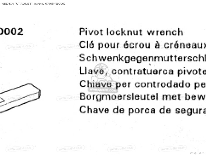 (07908-4690003) WRENCH,PUT.ADJUST (07908-4690003) WRENCH,PUT.ADJUST