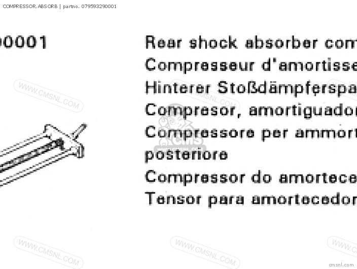 (07959-3290002) COMPRESSOR,ABSORB (07959-3290002) COMPRESSOR,ABSORB