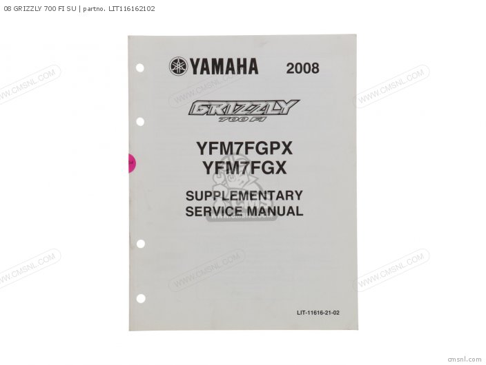 Yamaha 08 GRIZZLY 700 FI SU LIT116162102