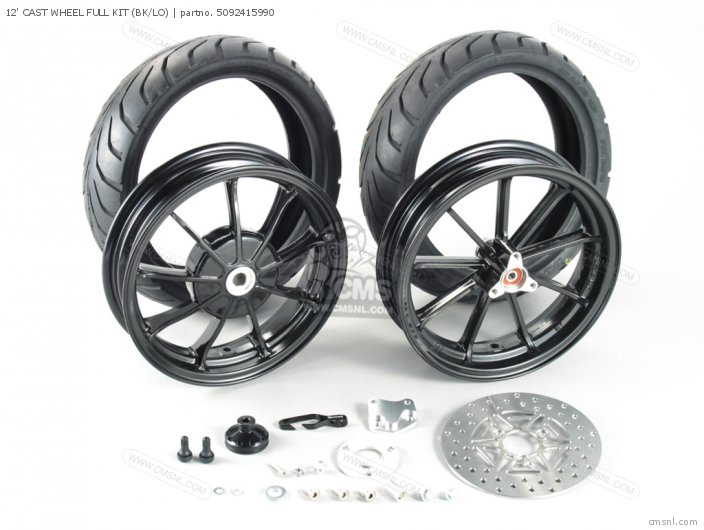 Kitaco 12 CAST WHEEL FULL KIT (BK/LO) 5092415990