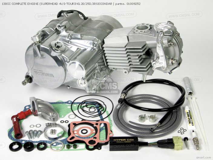138cc Complete Engine (superhead 4v, S-touring, 20/25d, 3p, Secondar photo