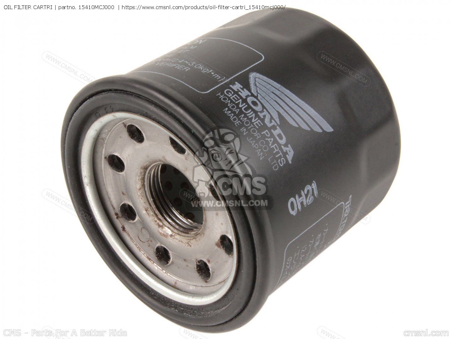 15410MCJ000 (15410-mcj-505) Oil Filter Cartri Honda - 15410-MCJ-000