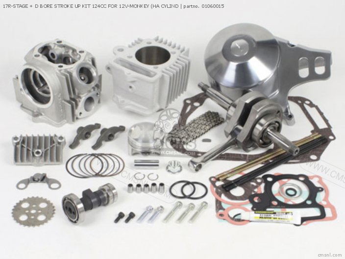 Takegawa 17R-STAGE + D BORE STROKE UP KIT 124CC FOR 12V-MONKEY (HA CYLIND 01060015 Takegawa 17R-STAGE + D BORE STROKE UP KIT 124CC FOR 12V-MONKEY (HA CYLIND 01060015