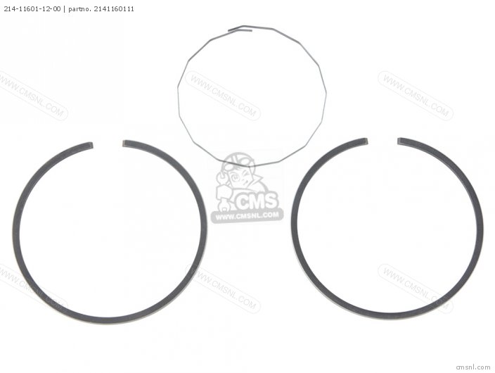 Yamaha PISTON RING SET (1ST O/S) REGULAR RING 2141160111