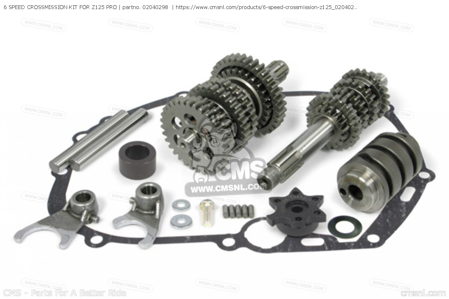 02040298 6 Speed Crossmission Kit For Z125 Pro Takegawa buy the 02