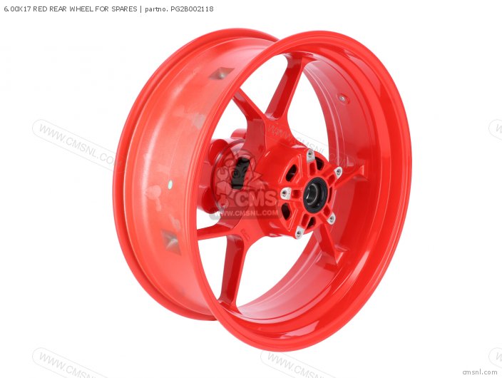 Piaggio Group 6.00X17 RED REAR WHEEL FOR SPARES PG2B002118