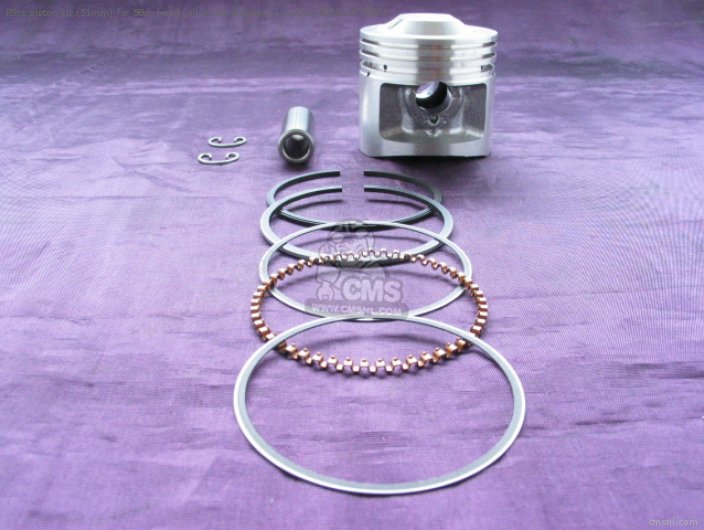 Honda 85cc Piston Kit (51mm) For 50cc Head (all 6 Volt Engines) 13101AFT0006