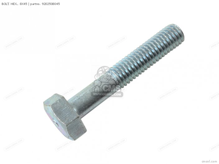 (92045080450A) BOLT, HEX., 8X45 (92045080450A) BOLT, HEX., 8X45