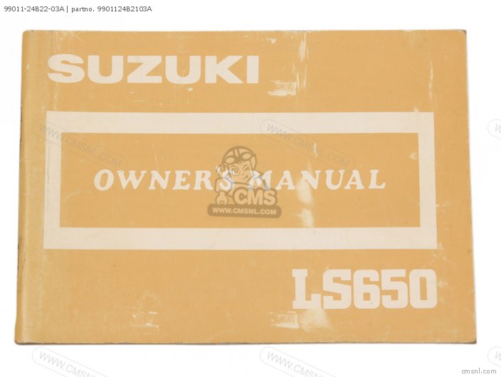 Suzuki 99011-24B22-03A 9901124B2103A