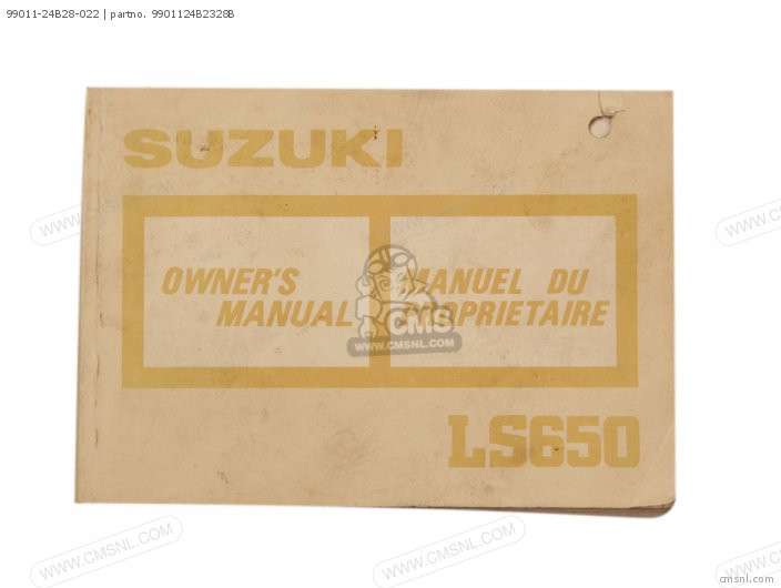 Suzuki 99011-24B28-022 9901124B2328B