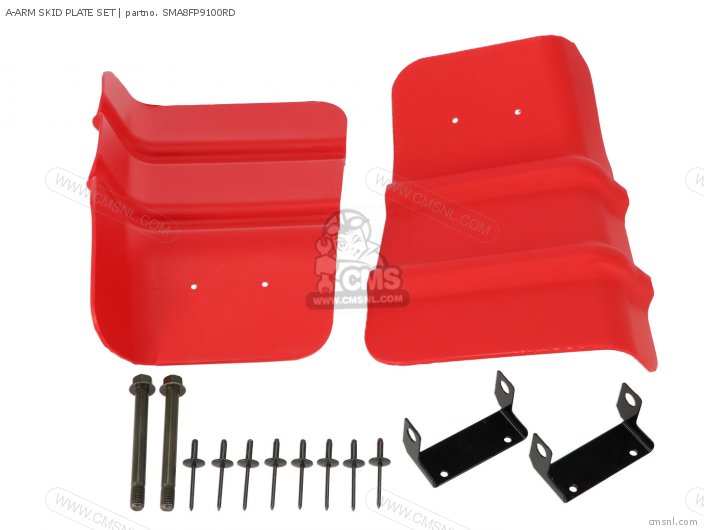 Yamaha A-ARM SKID PLATE SET SMA8FP9100RD Yamaha A-ARM SKID PLATE SET SMA8FP9100RD