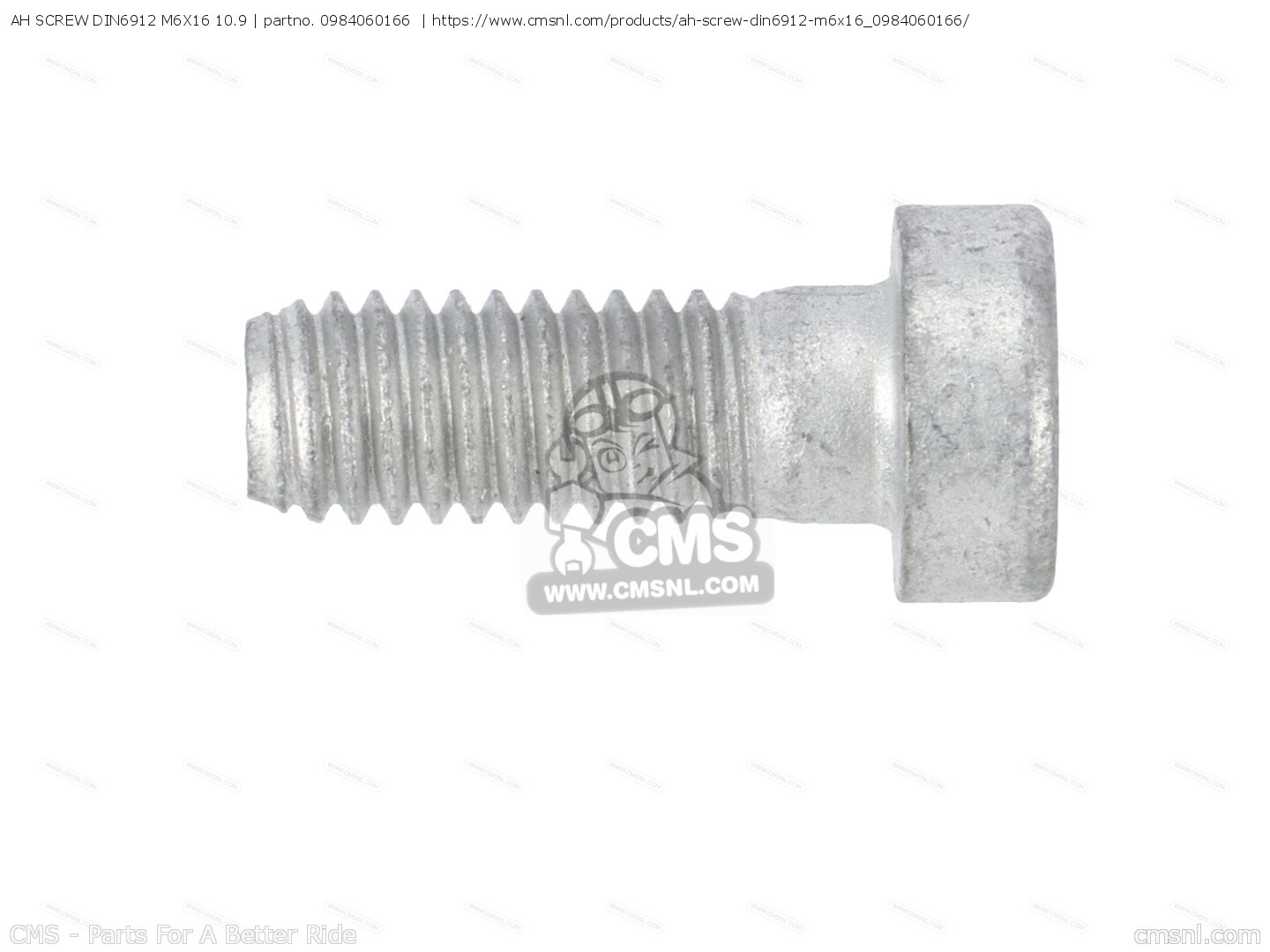 0984060166: AH SCREW DIN6912 M6X16 10.9 KTM - buy the 0984060166