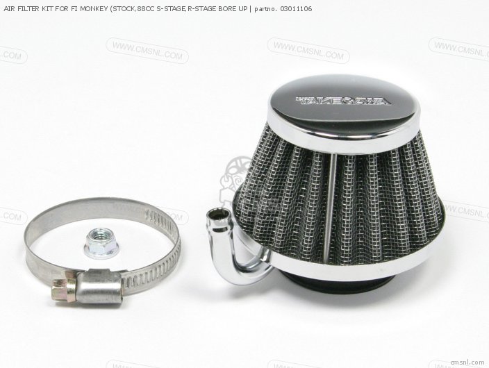 Takegawa AIR FILTER KIT FOR FI MONKEY (STOCK,88CC S-STAGE,R-STAGE BORE UP 03011106