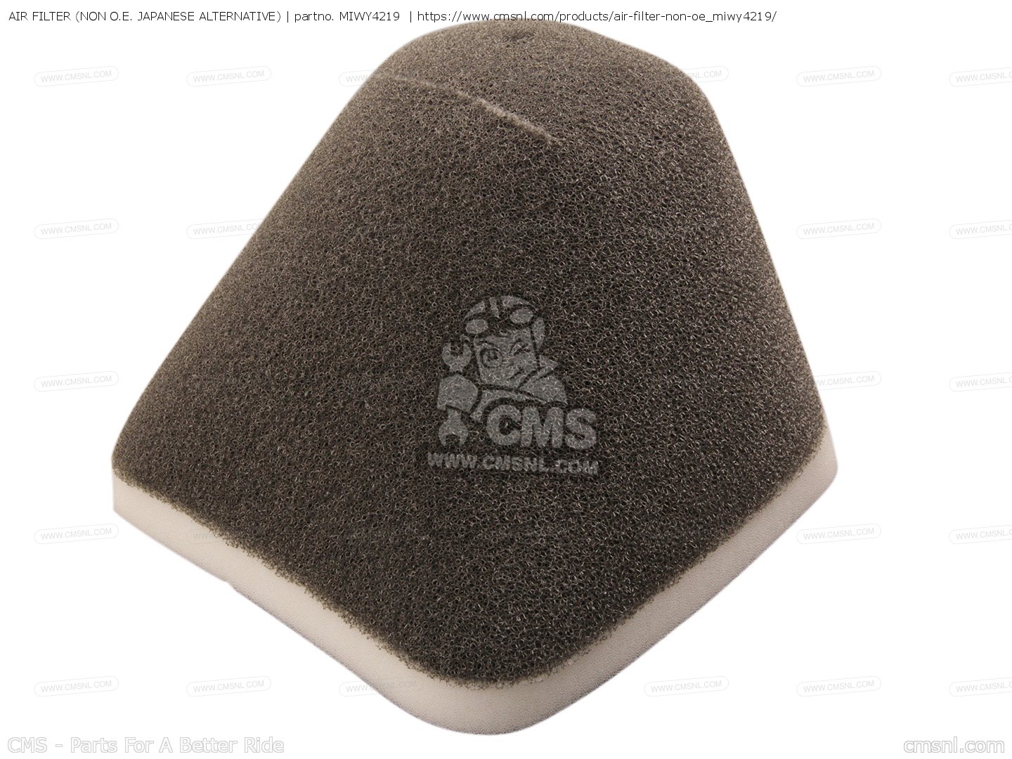 AIR FILTER (NON O.E. JAPANESE ALTERNATIVE) for DT125R 1997 4DJ7 SWITZERLAND  174DK-361E1 - order at CMSNL