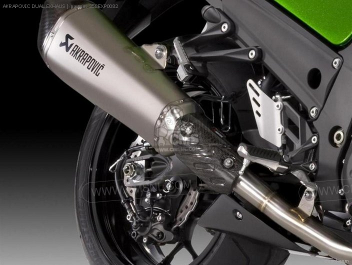 Kawasaki AKRAPOVIC DUAL EXHAUS 258EXP0082 Kawasaki AKRAPOVIC DUAL EXHAUS 258EXP0082